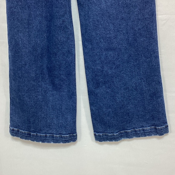 American Eagle Outfitters Blue wide leg distressed Jeans size 10 - Picture 7 of 16